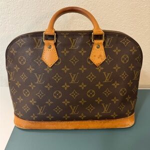 Louis Vuitton Alma Monogram Canvas Satchel